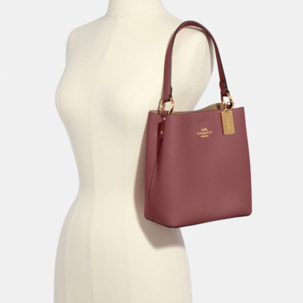 SOLD Coach Mauve Bucket Bag - Picture 2 of 5